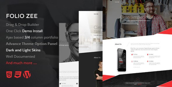 Folio Zee - One page Multi Purpose WP Theme
 TFx