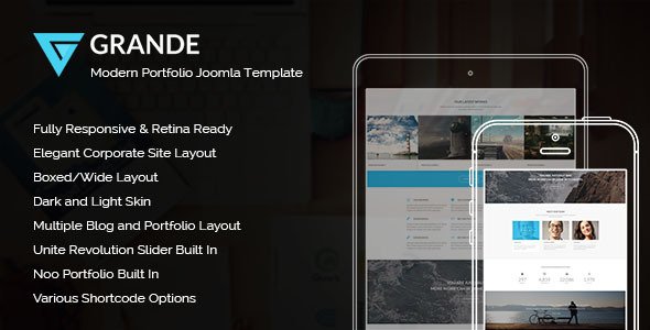 Grande - Modern Portfolio Joomla Template
 TFx