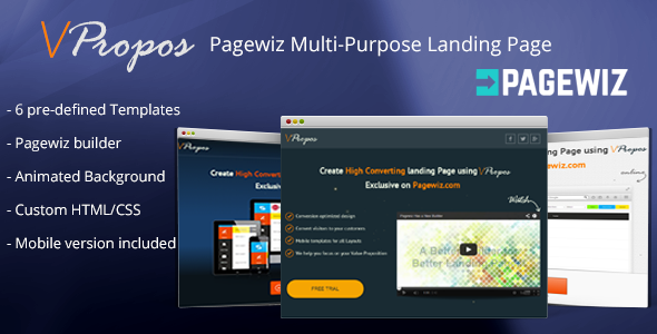 vPropos - Pagewiz Multi-Purpose Landing Page
 TFx