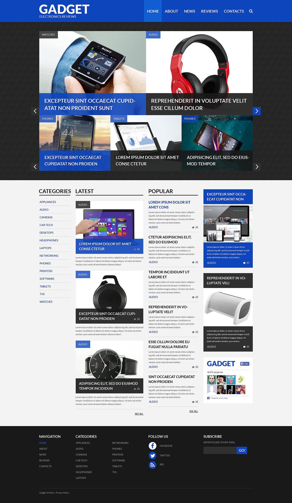 Electronics Reviews WordPress Theme TMT