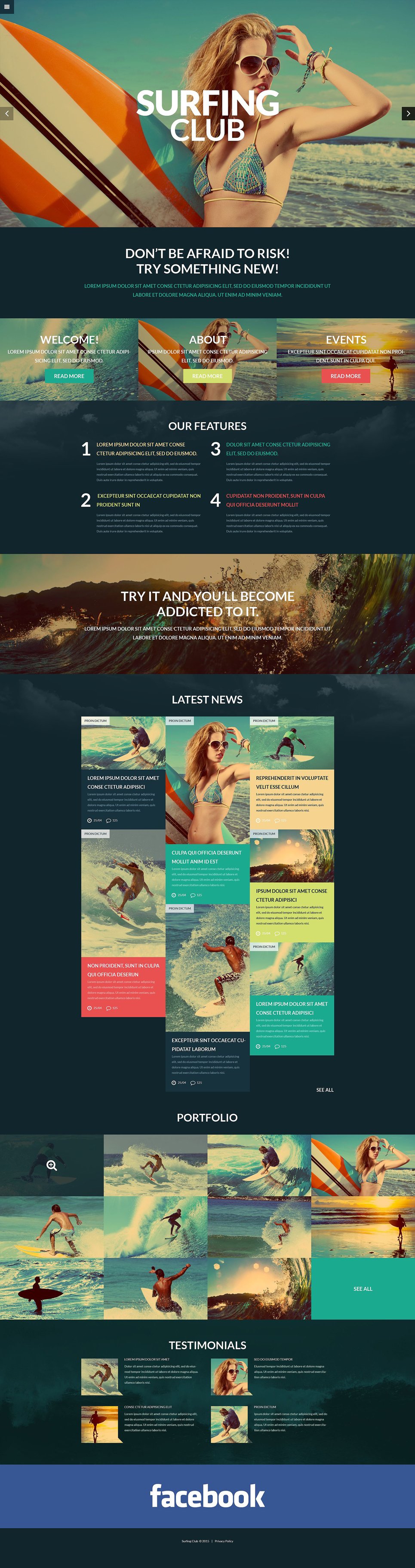 Extreme Sports Club WordPress Theme TMT