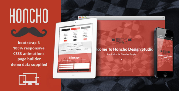 Honcho - OnePage/MultiPage Responsive Theme
 TFx
