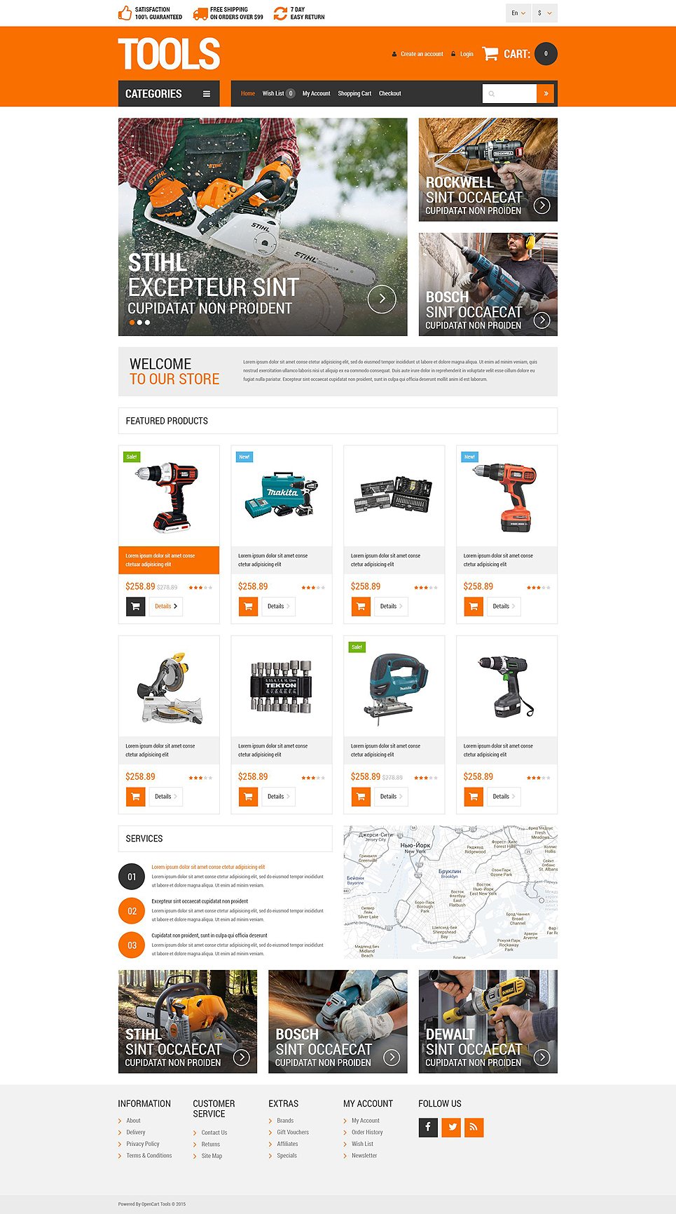 Householders Tools OpenCart Template TMT