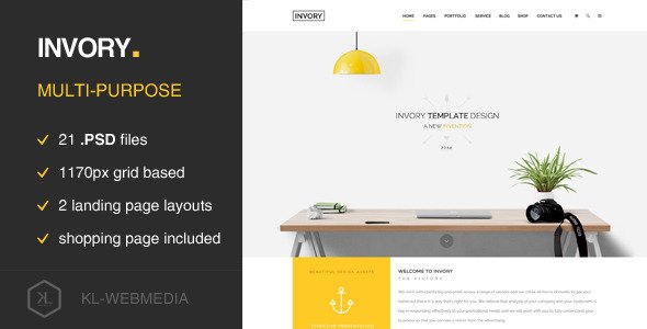 Invory - Multi Purpose PSD Template
 TFx