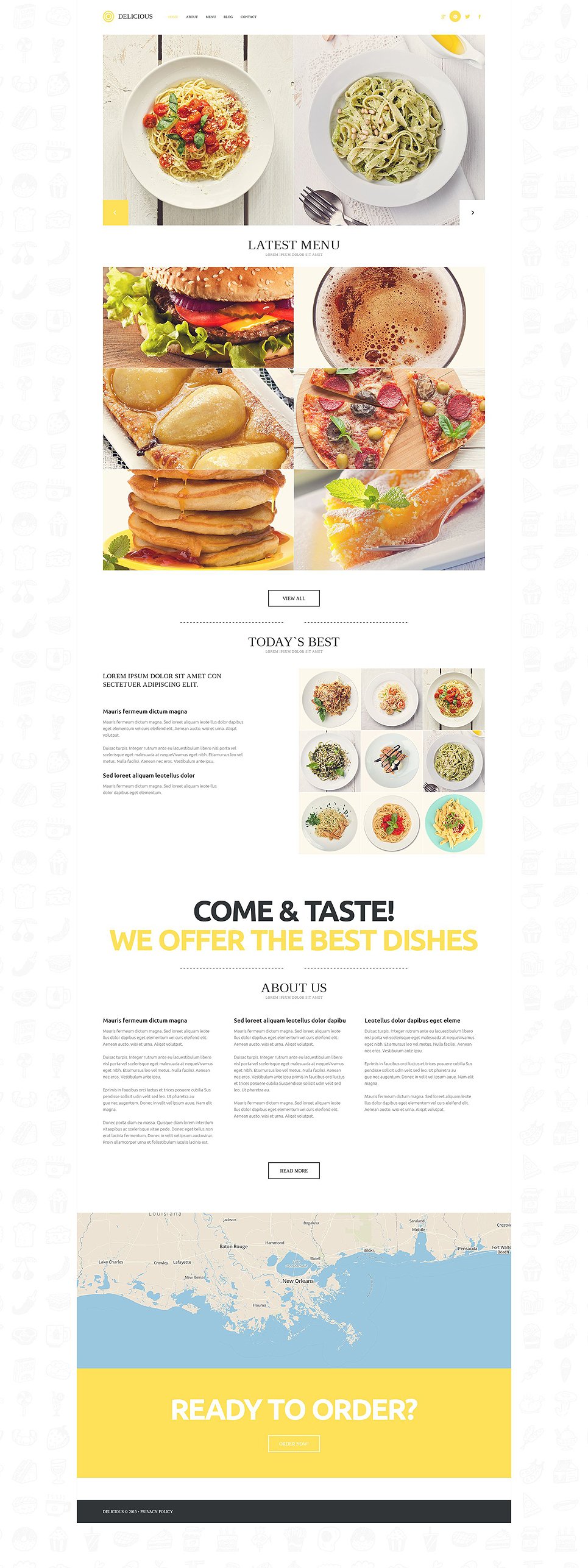 Modern Cafe Restaurant WordPress Theme TMT