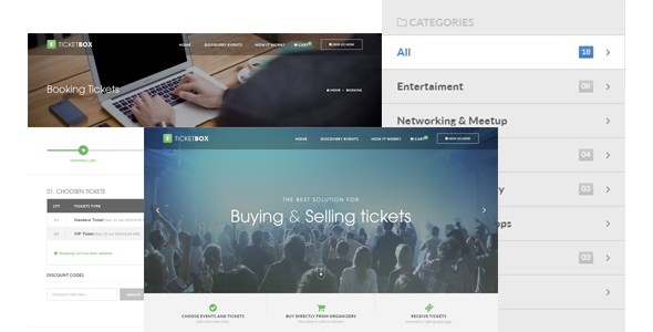 TicketBox - Event Tickets Management PSD
 TFx