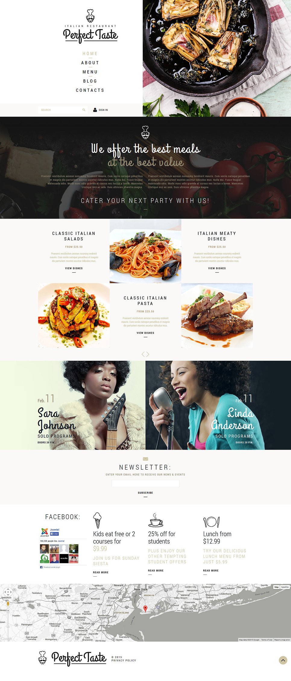 Cafe And Restaurant Joomla Template TMT