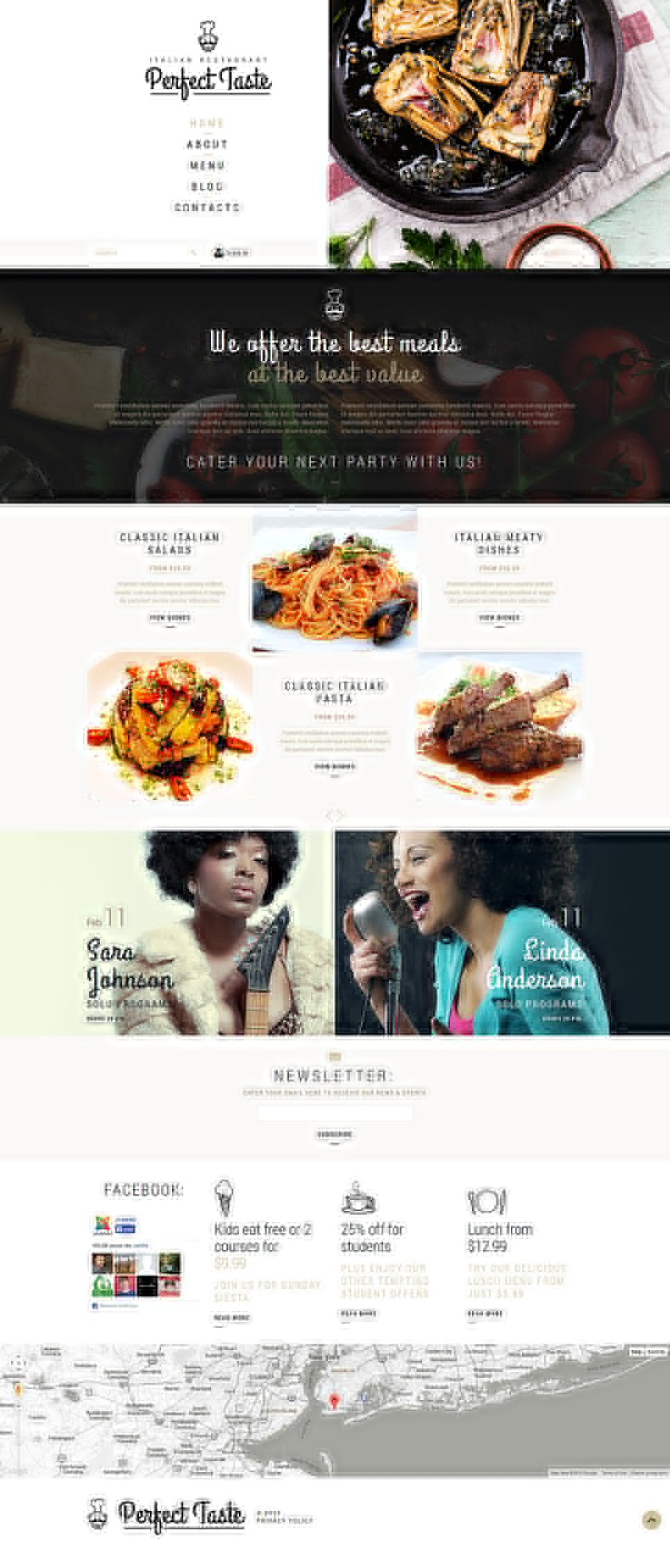 Cafe and Restaurant WordPress Theme TMT