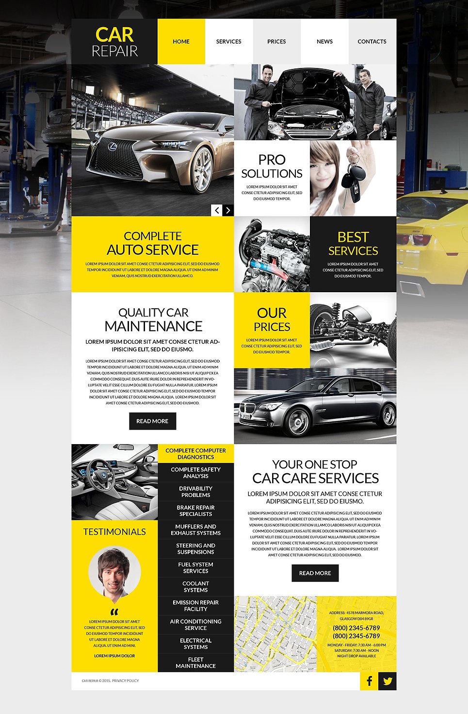 Car Workshop WordPress Theme TMT