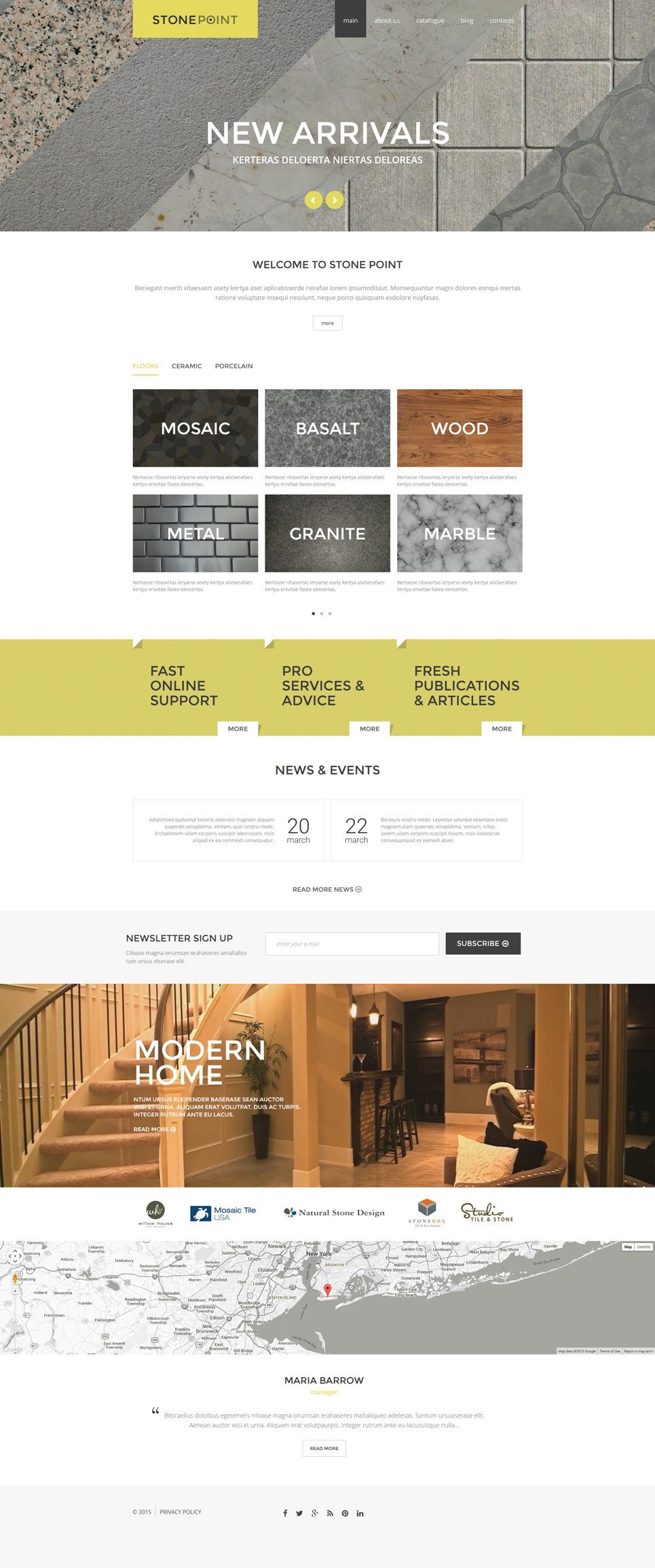 Flooring Materials Joomla Template TMT