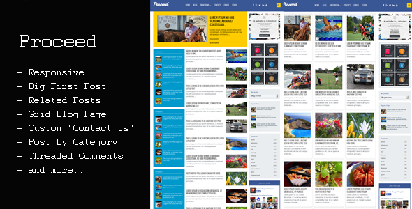 Proceed - Responsive Blogger Template
 TFx