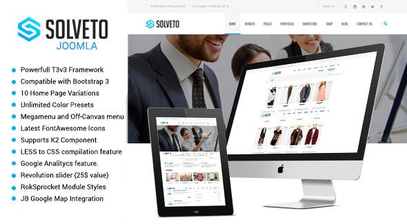 Solveto - Multipurpose Joomla Template
 TFx