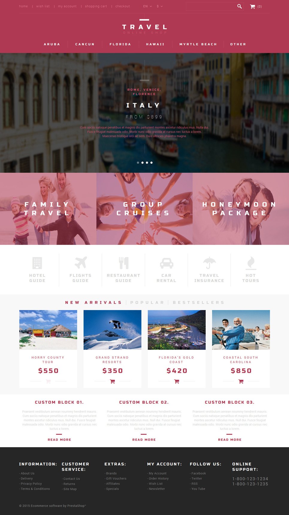Tour Agent PrestaShop Theme TMT