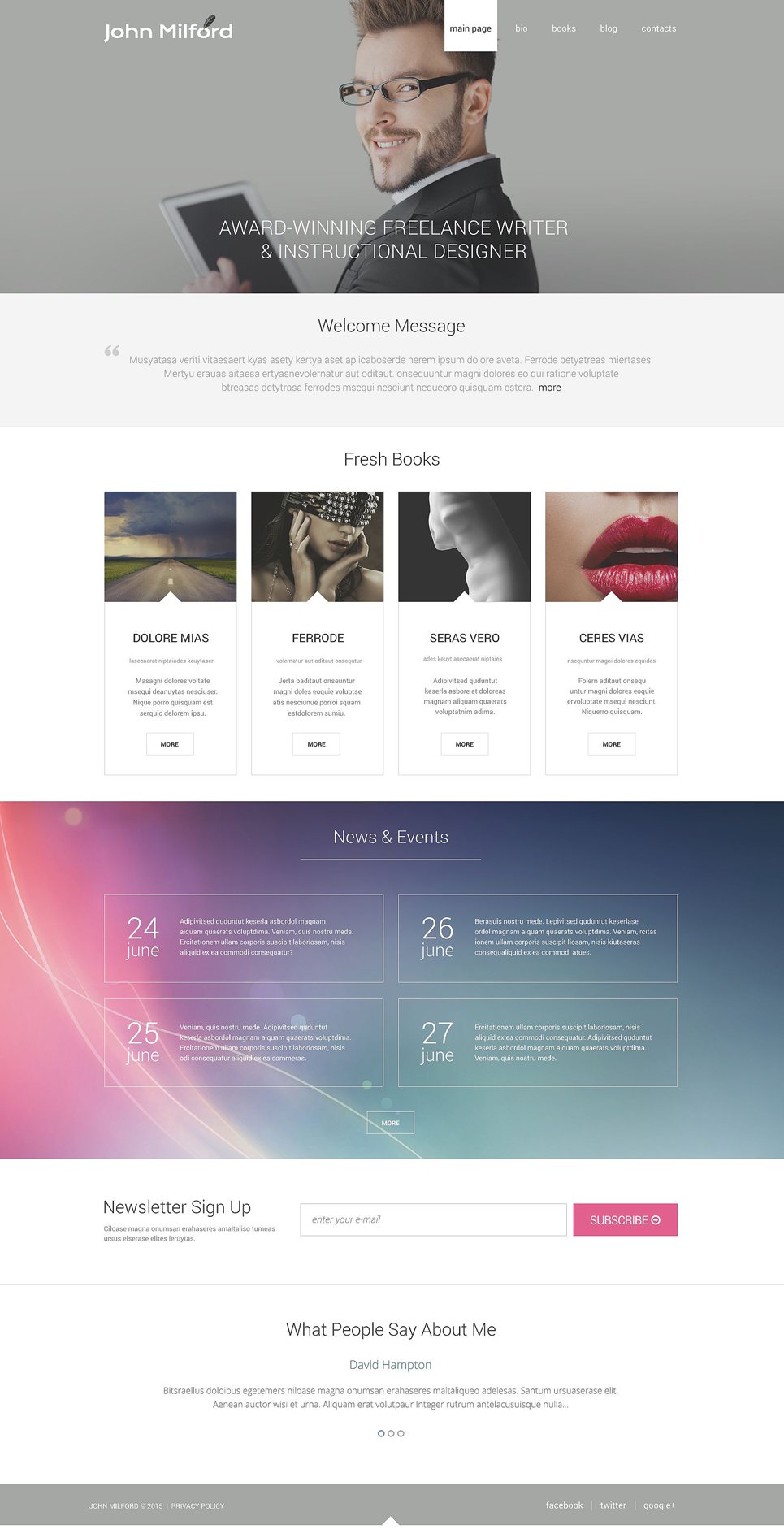 Writer WordPress Theme TMT