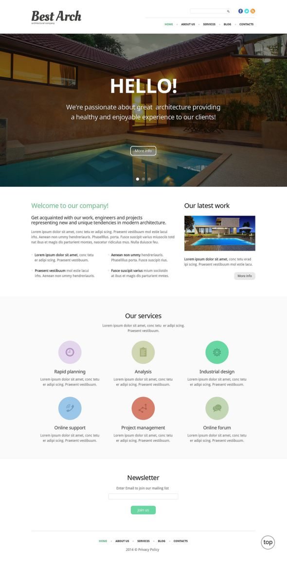Architecture Responsive WordPress Theme TMT