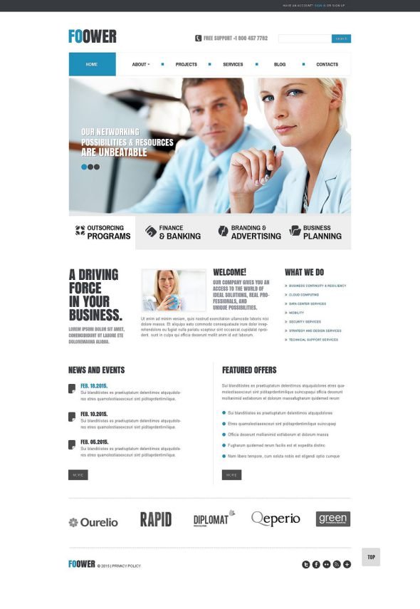 Business Responsive Joomla Template TMT
