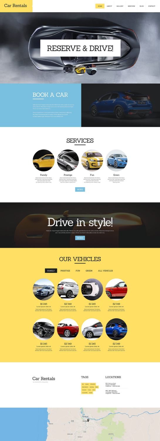 Car Rental Joomla Template TMT