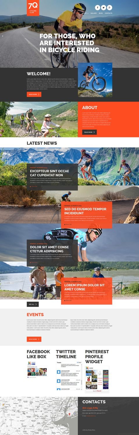Cycling Joomla Template TMT