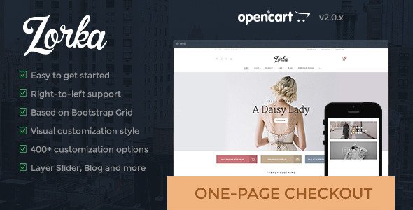 Zorka- An intuitive fashion OpenCart theme
 TFx