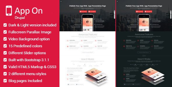 App on - Multipurpose Landing Page Drupal Theme
 TFx