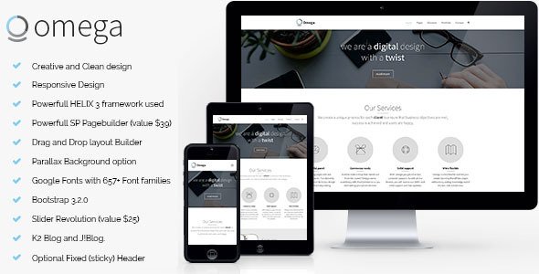 Omega - Multipurpose Business Joomla Template
 TFx