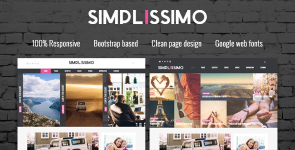 Simplissimo - A Professional Blog Template
 TFx