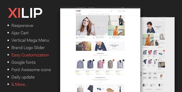 Xilip - Responsive Magento Fashion Themes
 TFx