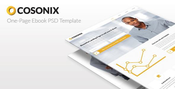 Cosonix One-Page E-Book PSD Template
           TFx