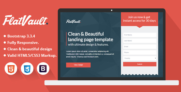 Flat Vault - Multipurpose Landing Page
           TFx