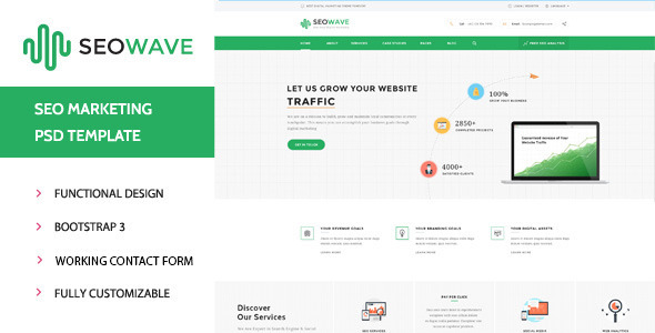 Seo Wave - HTML Template for SEO
           TFx