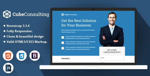 Cube Consulting - HTML Landing Page Template
           TFx