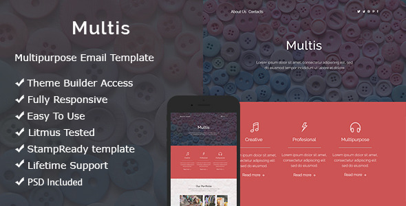 Multis - Responsive Email + Online Builder
           TFx
