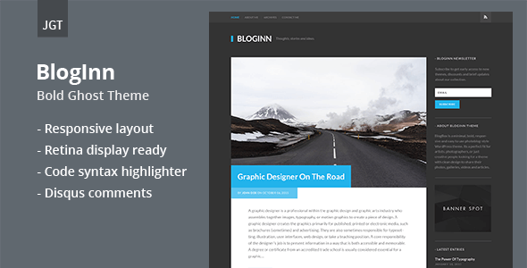 BlogInn - Bold Theme for Ghost
           TFx