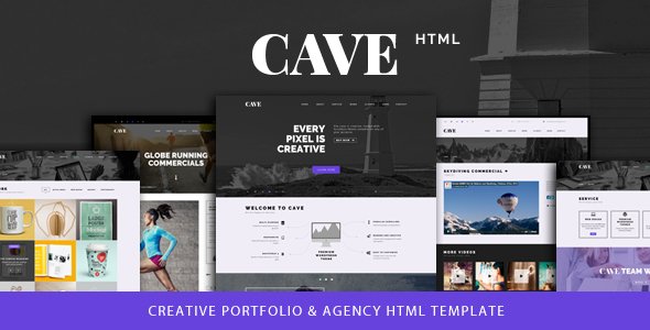 Cave - Creative Multipurpose Bootstrap Template
           TFx