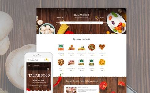 Italian food OpenCart Template TMT