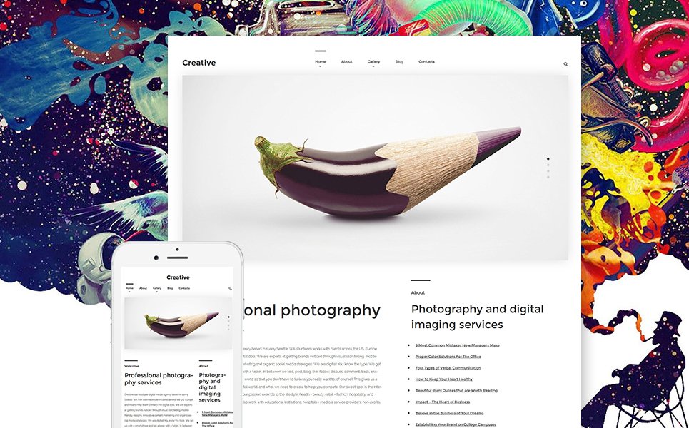 Creative WordPress Theme TMT
