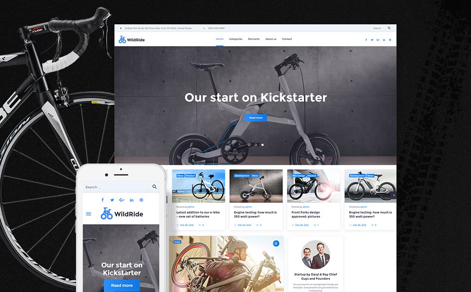 Cycling Responsive WordPress Theme TMT