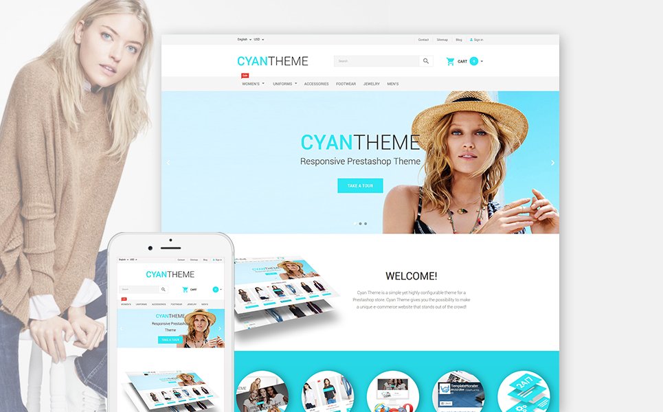 Fashion Store Responsive PrestaShop Theme TMT