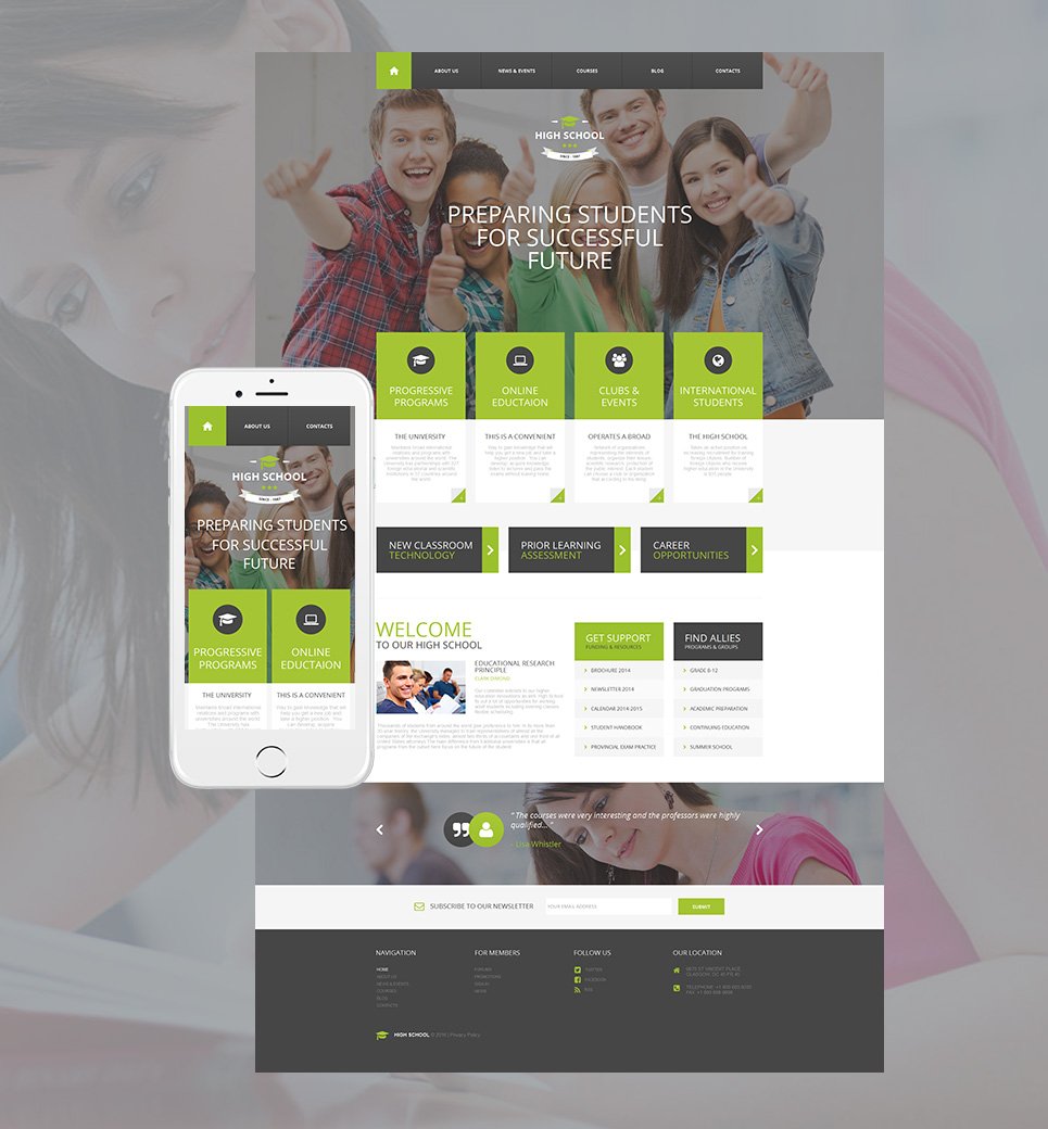 Education Moto CMS HTML Template TMT