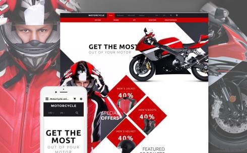 Motorcycle OpenCart Template TMT