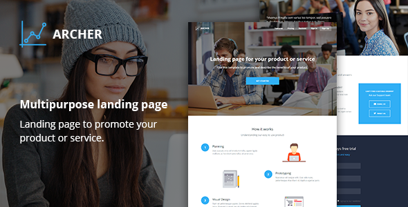 Archer - Responsive Landing Page
           TFx