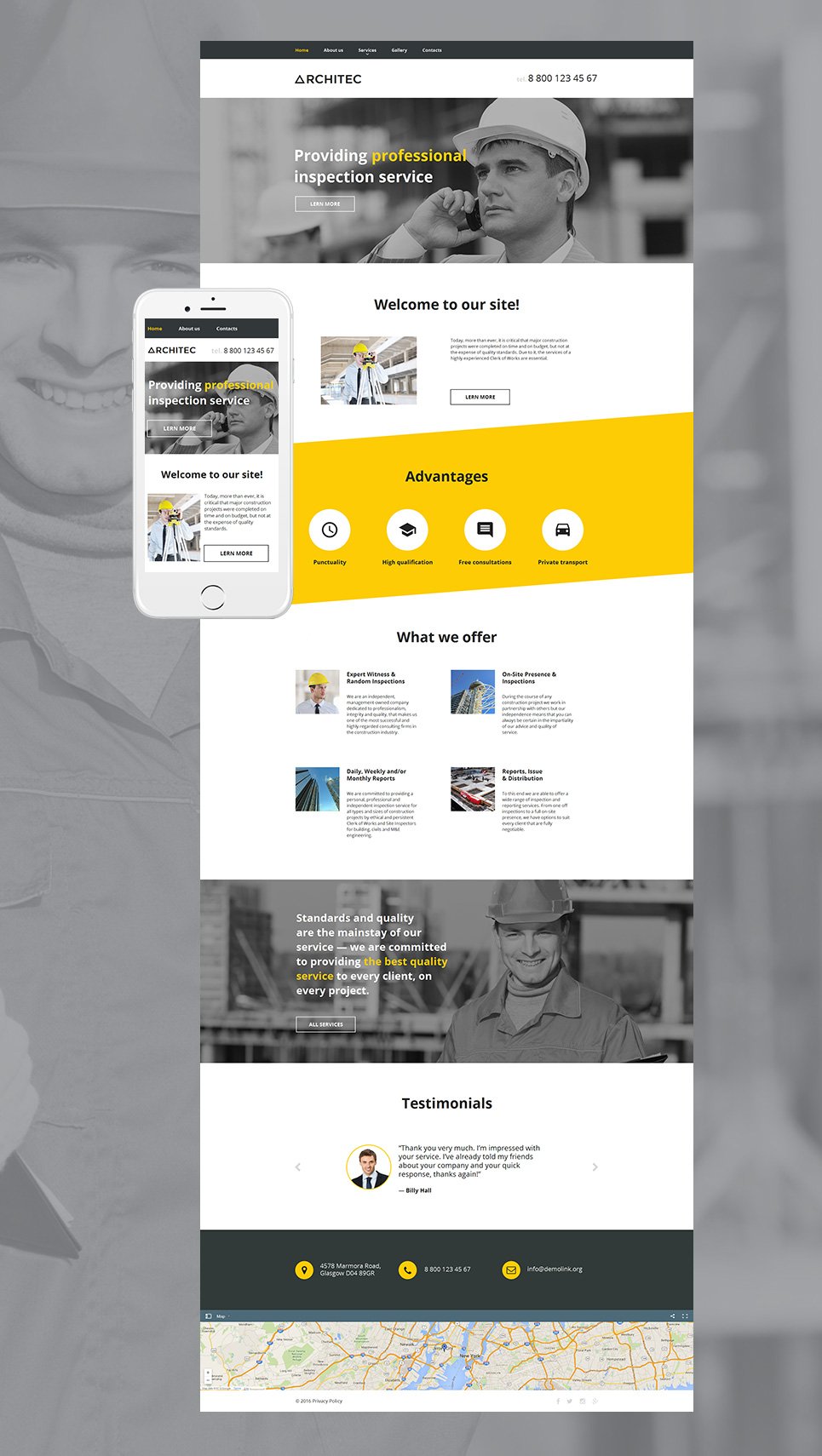Architecture Moto CMS HTML Template TMT