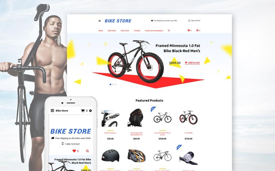 Cycling Responsive OpenCart Template TMT