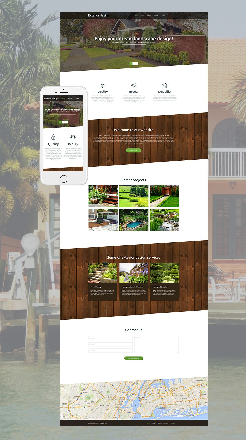 Exterior Design Moto CMS HTML Template TMT