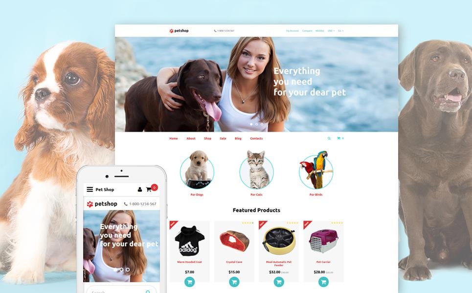 PetShop OpenCart Template TMT