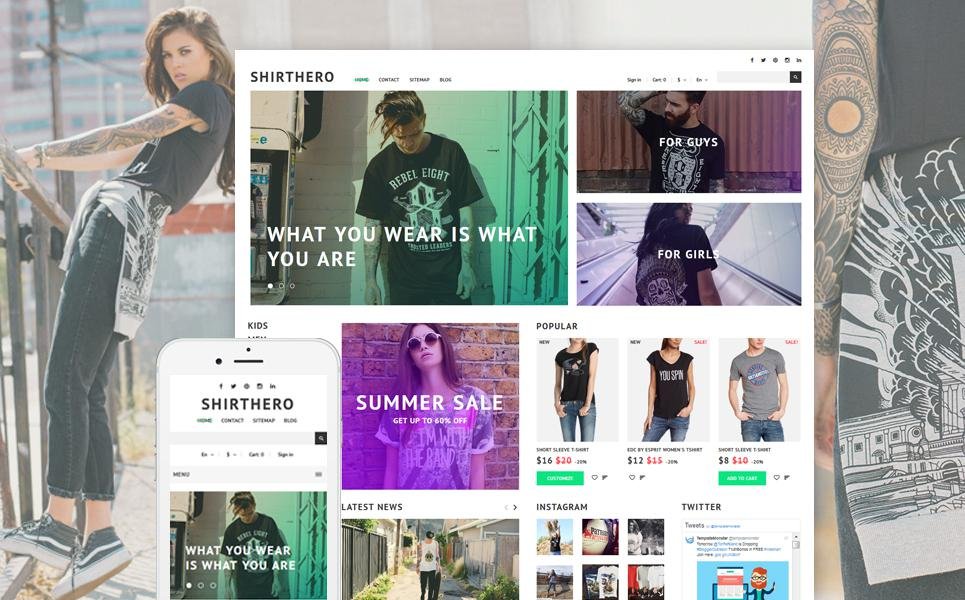 T-shirt PrestaShop Theme TMT