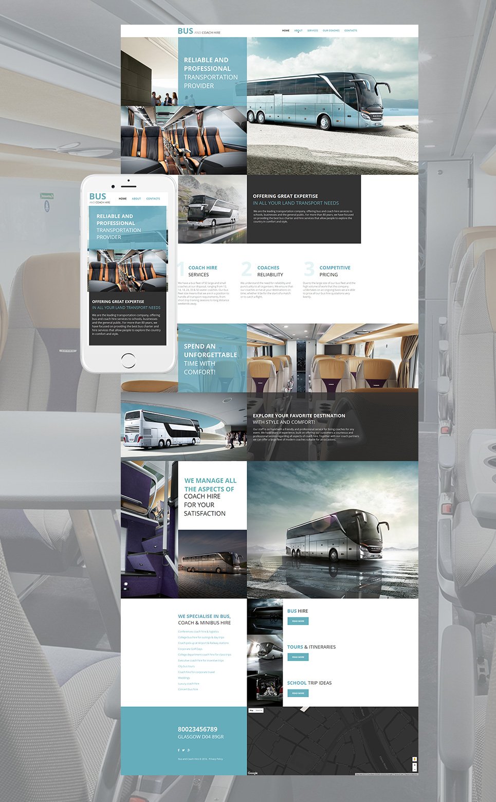 Transportation Moto CMS HTML Template TMT