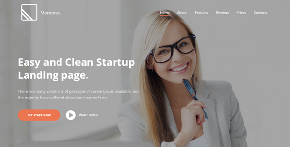 Vanessa - Easy Startup Landing Page
           TFx