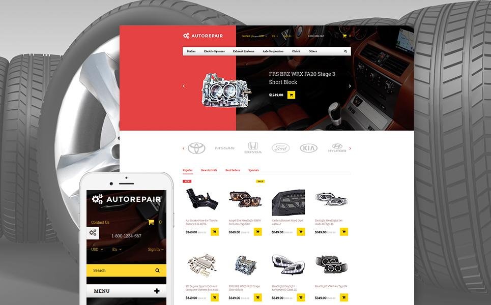 Autorepair - Car Parts PrestaShop Theme TMT