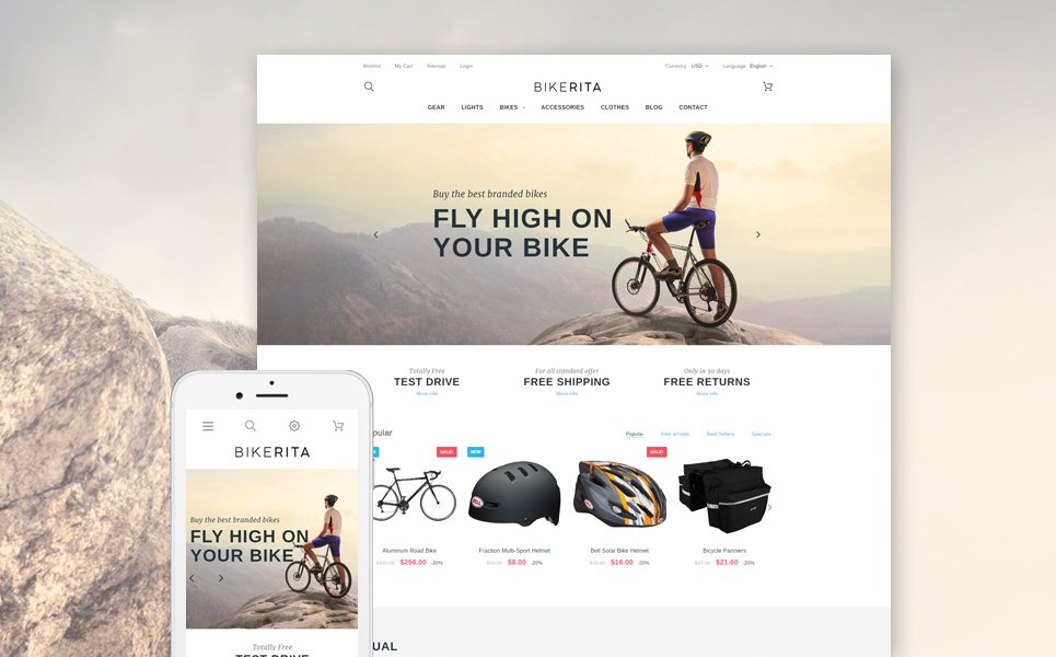Bikerita - Responsive PrestaShop Theme TMT